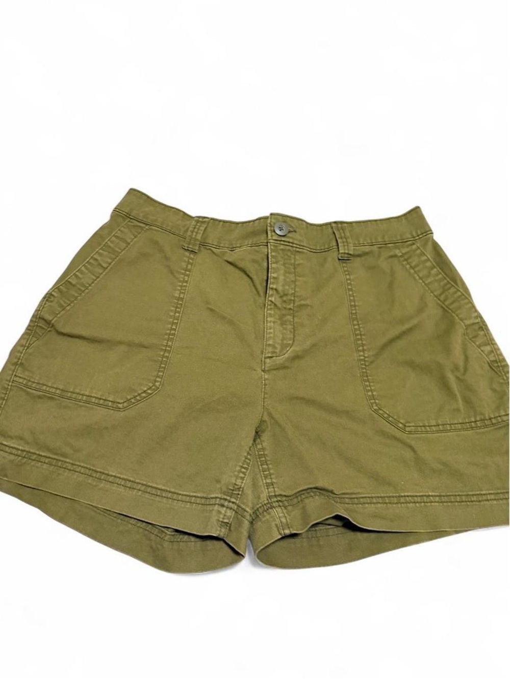 Old Navy High-Waist Olive Green Utility Shorts